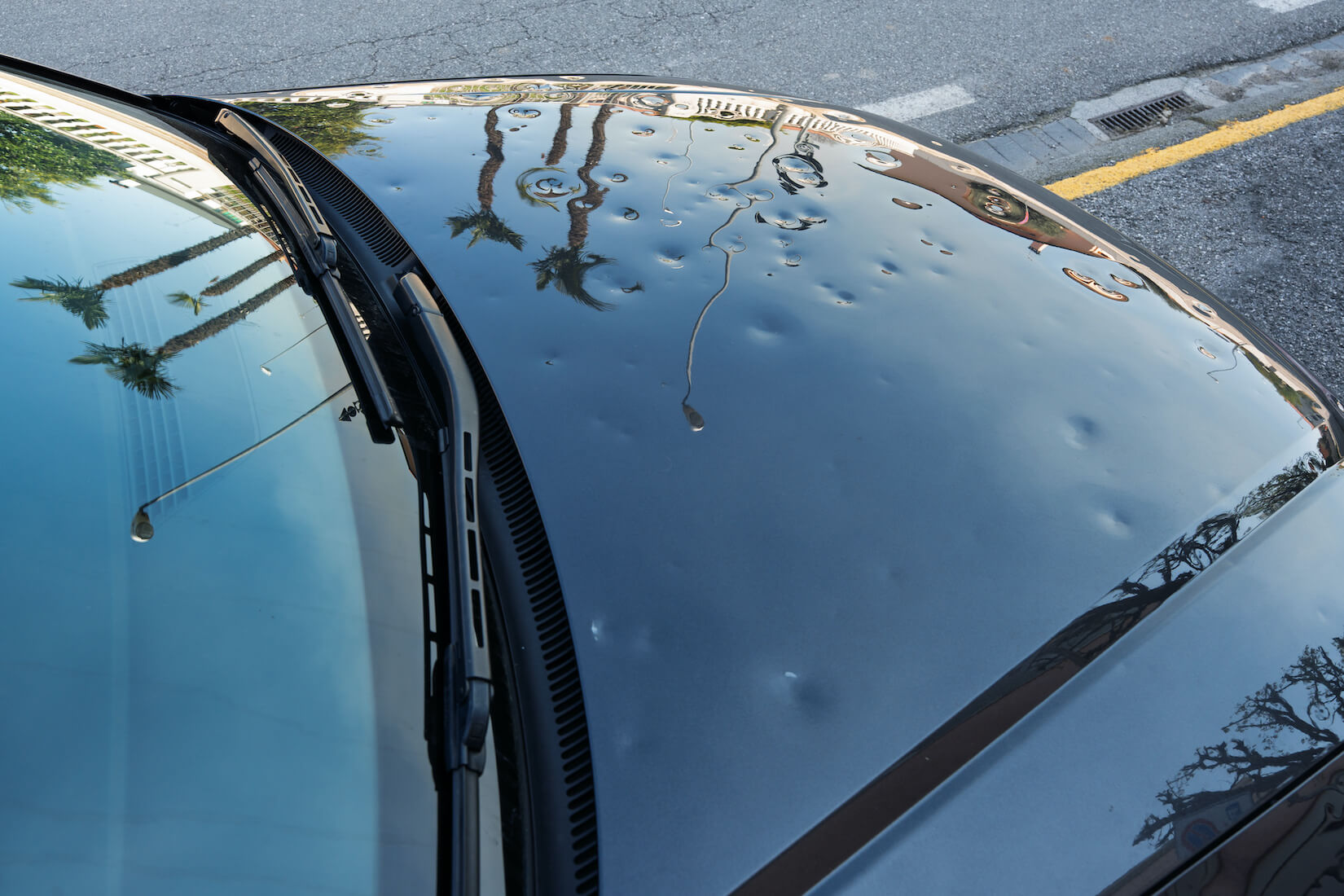 hail damage total vehicle