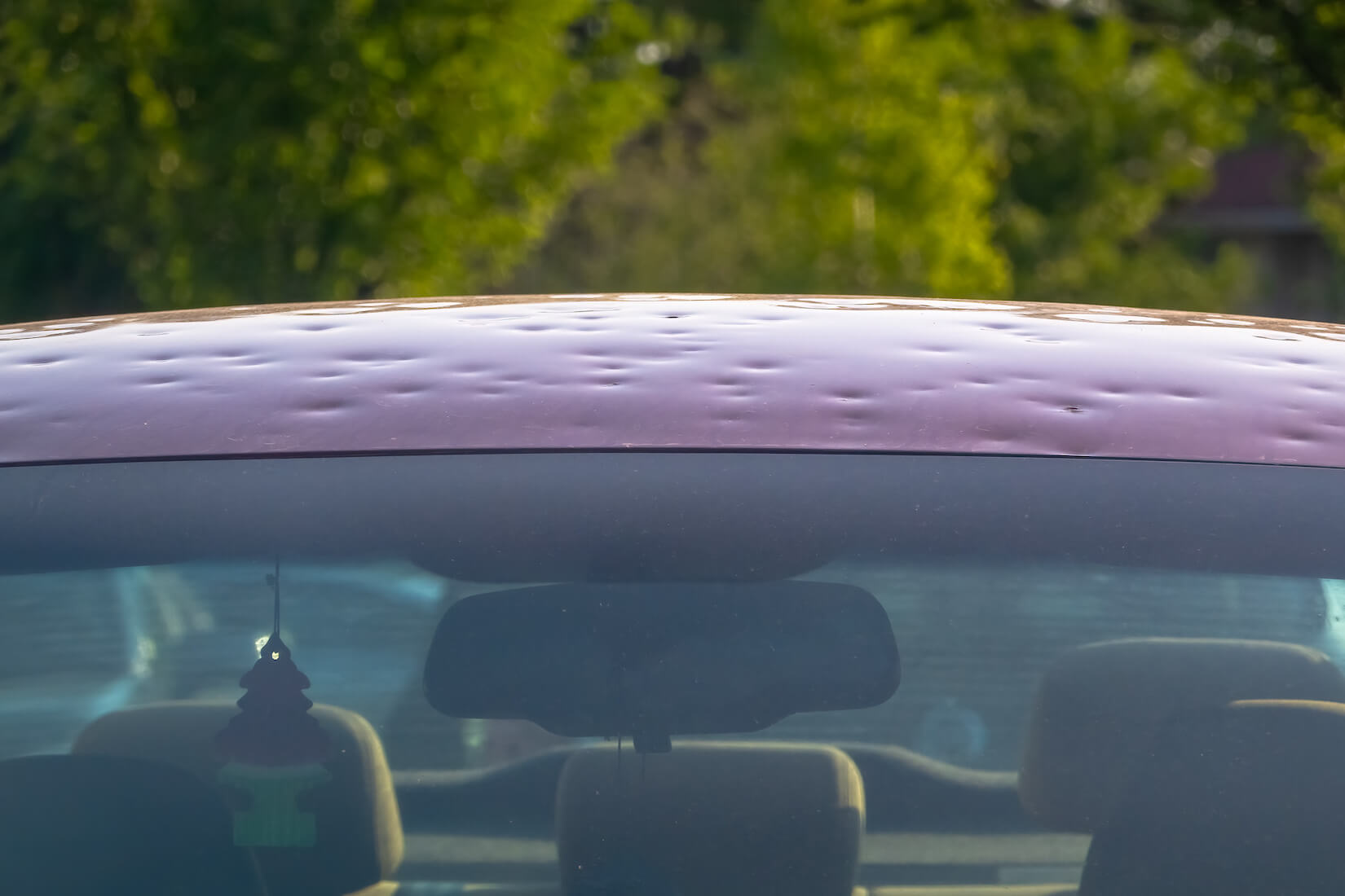 hail on carfax report