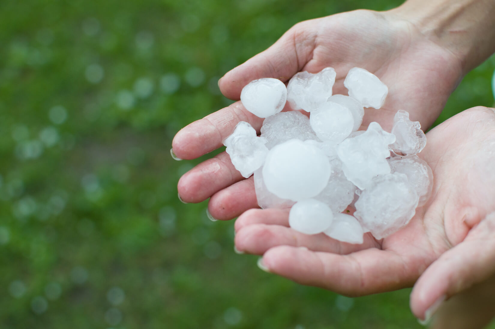 hail damage sizing